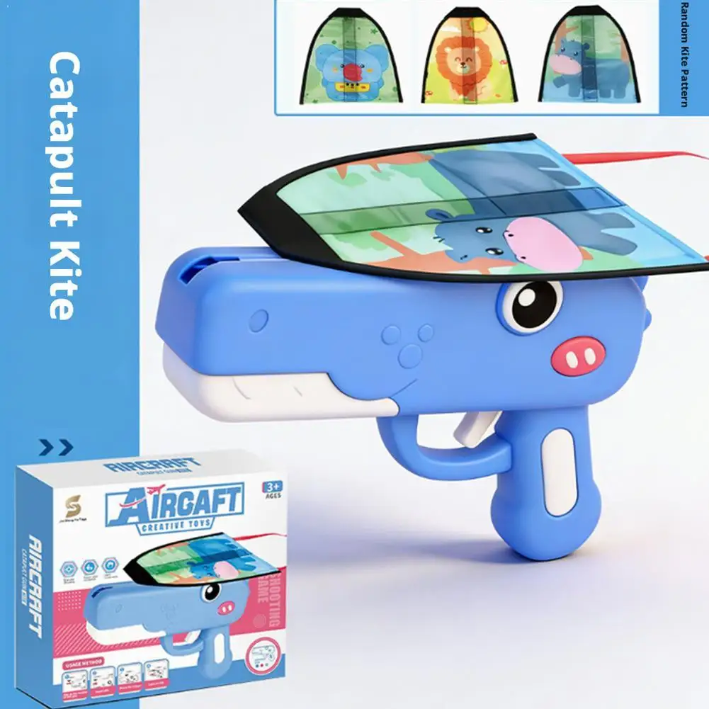 Outdoor Launcher Toy Kite&Plane Sport Catapult Game Fun Parent-child Interaction Toy Summer Aircraft Launcher Toy