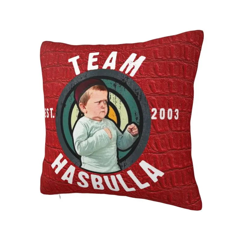 Custom Funny Hasbulla Hasbullah Throw Pillow Covers Bedroom Decoration Cute Mini Khabib Cushions for Sofa Square Pillowcase