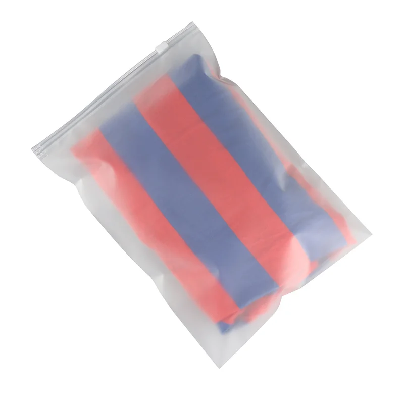 50/100pcs Thickened frosted zipper sealed storage bag heavy-duty transparent plastic zipper packaging bag clothing storage bag