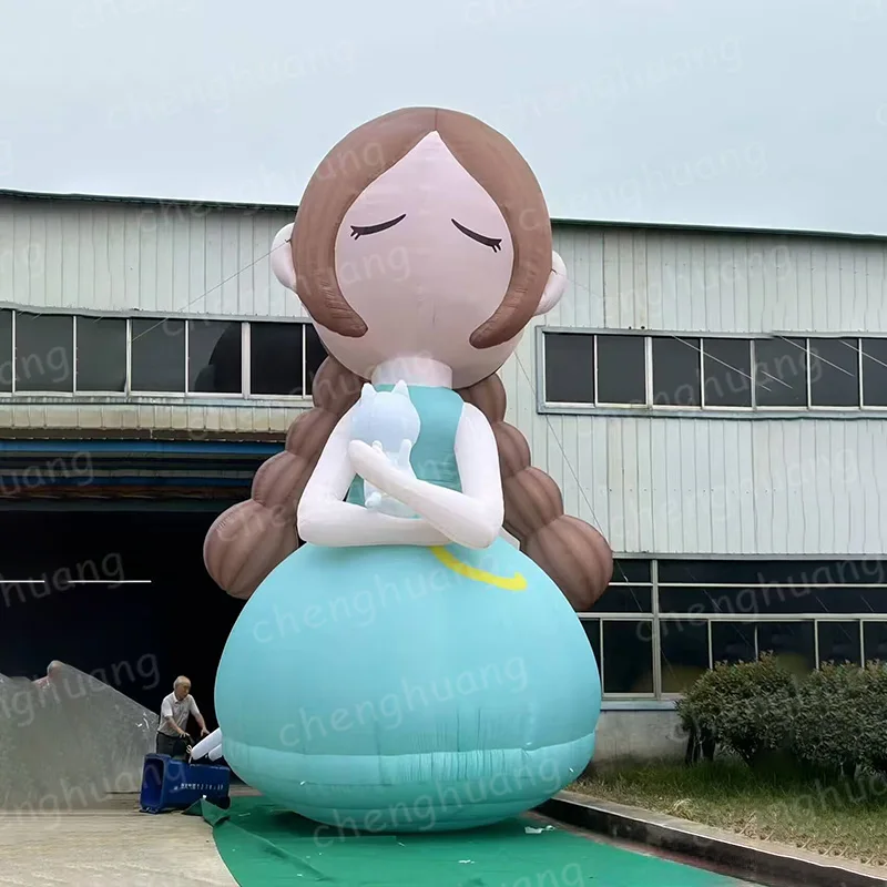

Надувная воздушная модель маленькой девочки, мультяшная имитационная фигурка, декоративный реквизит для активного отдыха для торговых центров и квадратов