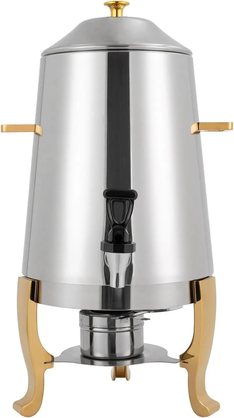 

3.5 Gallon Hot Beverage Dispenser, Stainless Steel Coffee Urn Chafer w/Two Heating Methods, Hot Drinks Dispenser- Parties Event