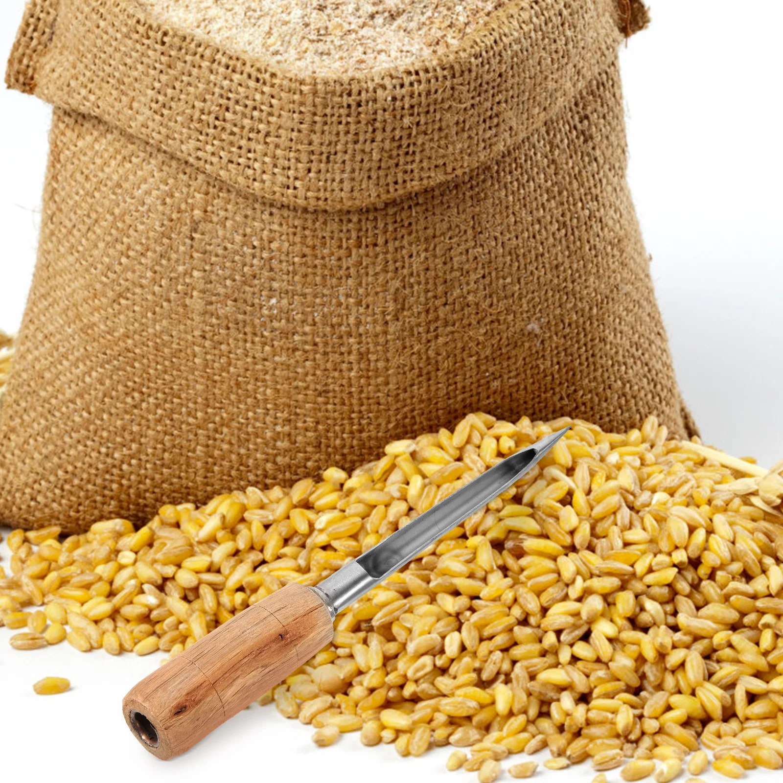 

Stainless Steel Grain Sampler 20x1.0 Metal Powder Corn Rice Feed Probe Tube for Farm Cereal Outdoor Tool Garden