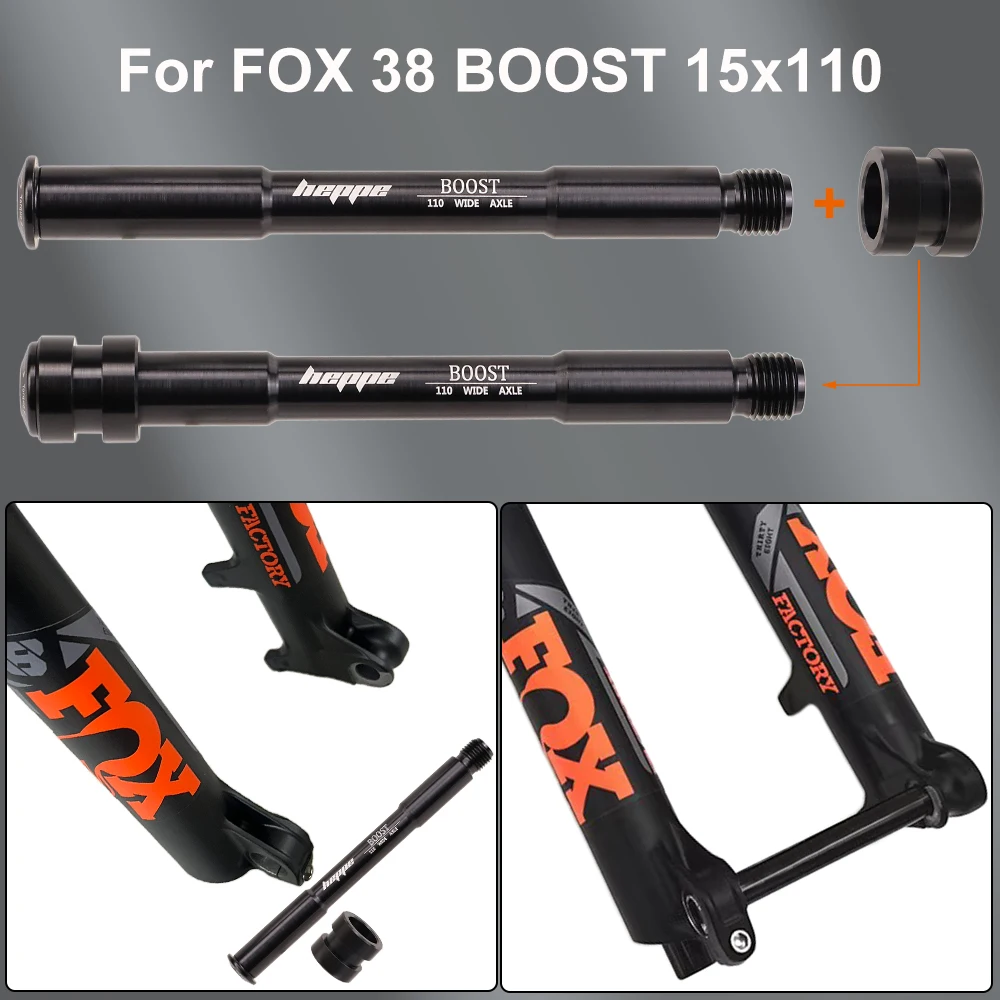 HEPPE Bike 15x100/110 20x110 Thru Axle MTB Front Fork Thru Axle for FOX 32/34/36/38/40 Front Fork Bike Front Wheel Hub Axle view 4