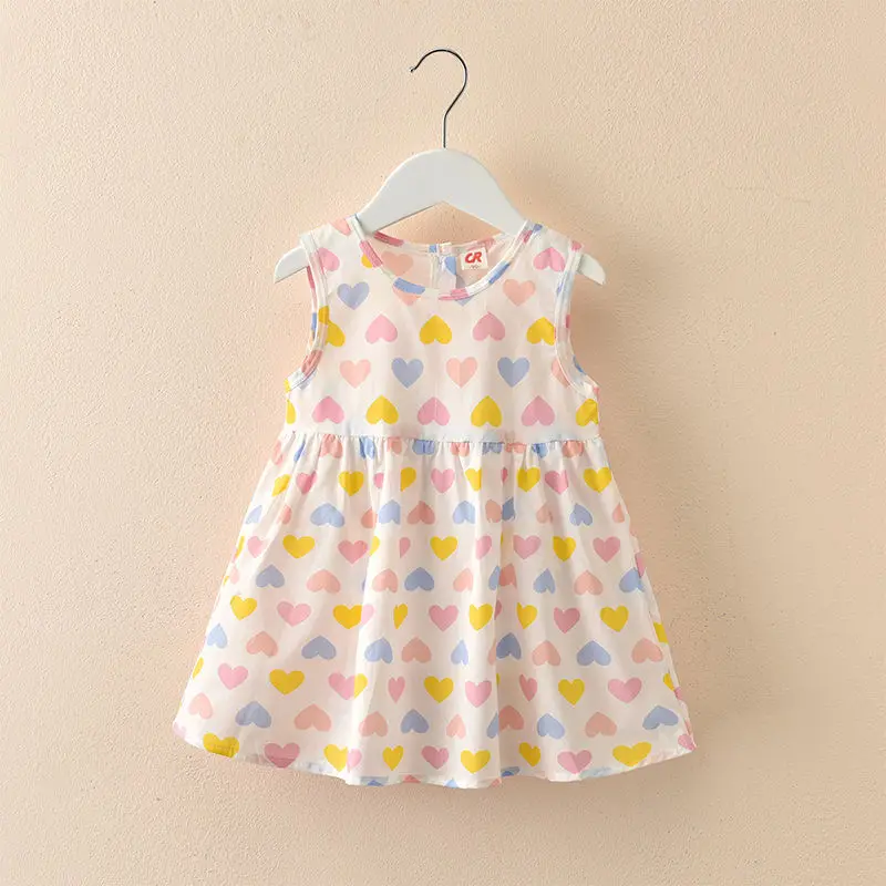 4- 5 years cotton dress aliexpress Summer Cotton Kids Dress 4-6Y A-Line Casual