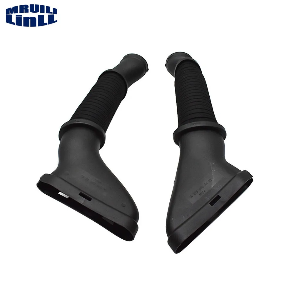 A Pair Engine Air Intake Hose Filter Hose Pipe 2780902582 2780902482 For Mercedes-Benz GL Class X166 GL450 GL550 GL63 GLE63 GLS