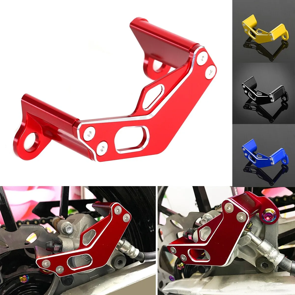 

CNC Rear Brake Caliper Guard Cover For SUZUKI RM125/250 RMZ250 RMZ450 RMX450Z CNC Rear Brake Caliper Guard Cover