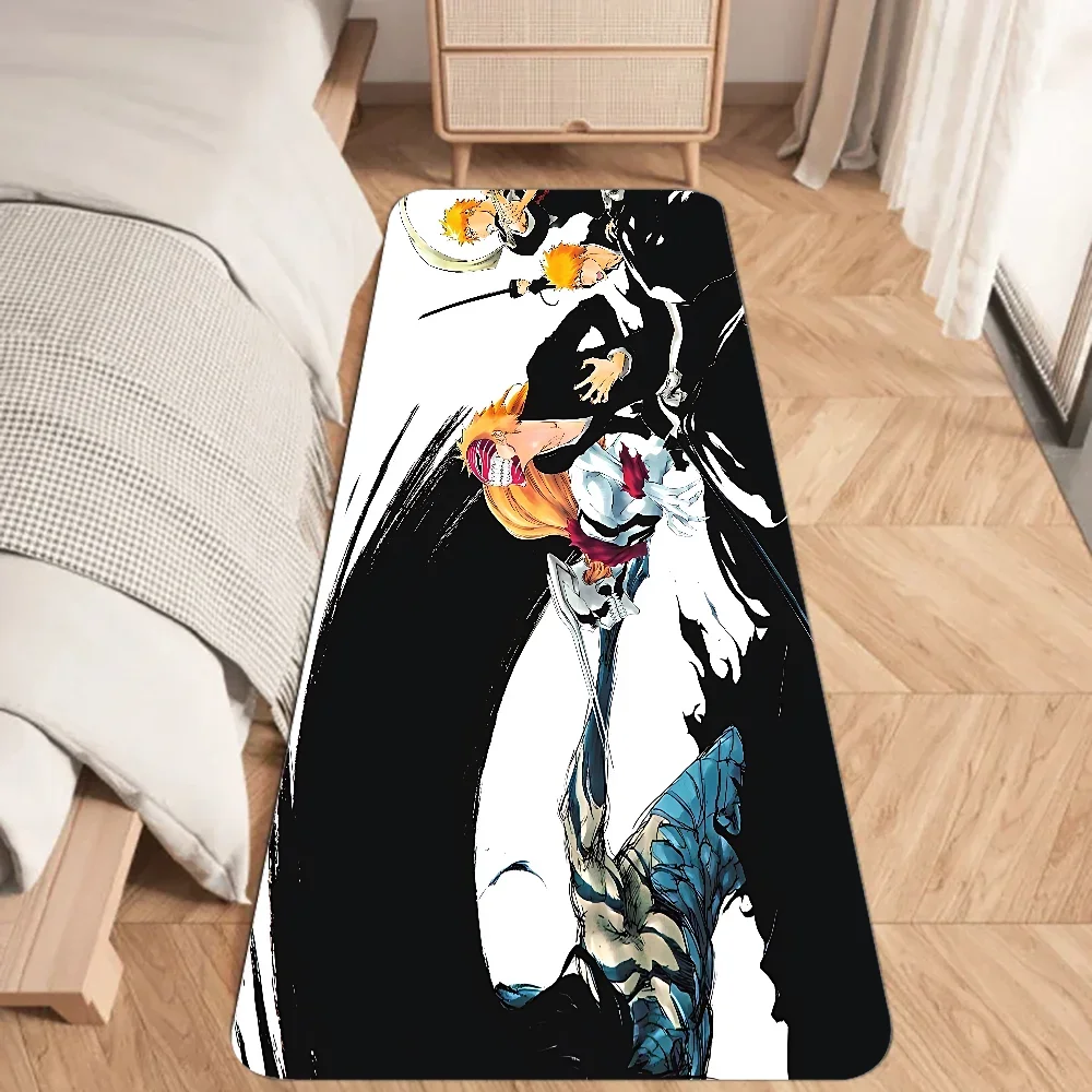 BLEACH Gamer Floor Mat Graphic Printed Flannel Doormats For Bathroom Kitchen Entrance Carpet Home Decor