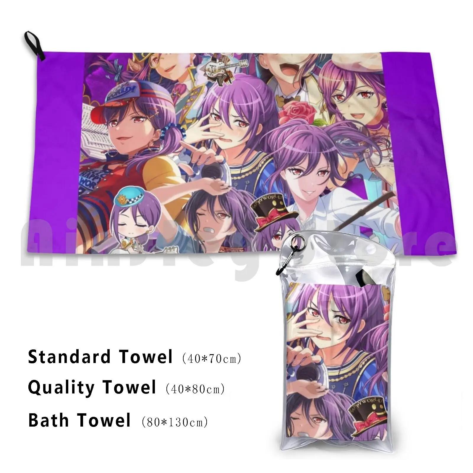 Kaoru Seta Explosion! Beach Towel Quick Dry Quality Towel Bandori Bang Dream Bang Dream Girls Band Party Harohapi Haro