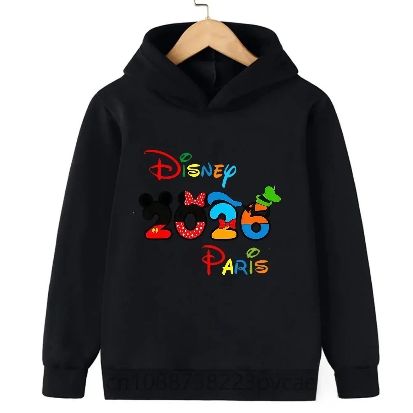 New 2026 Disney Theme Park Travel Vacation Clothing Children's Comfortable Soft Autumn Winter Outdoor Warm Boys' Girls' Hoodies