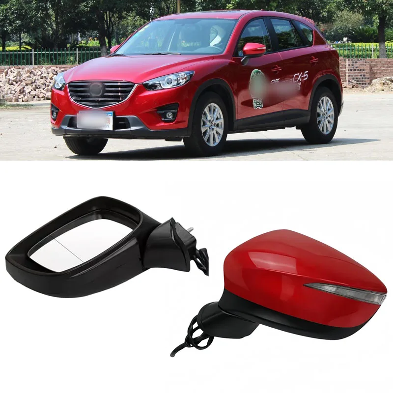 

For Mazda CX-5 CX5 2015 2016 8-PINS Car Rearview Mirror Assy With Electric Angle Adjust Folding Heating