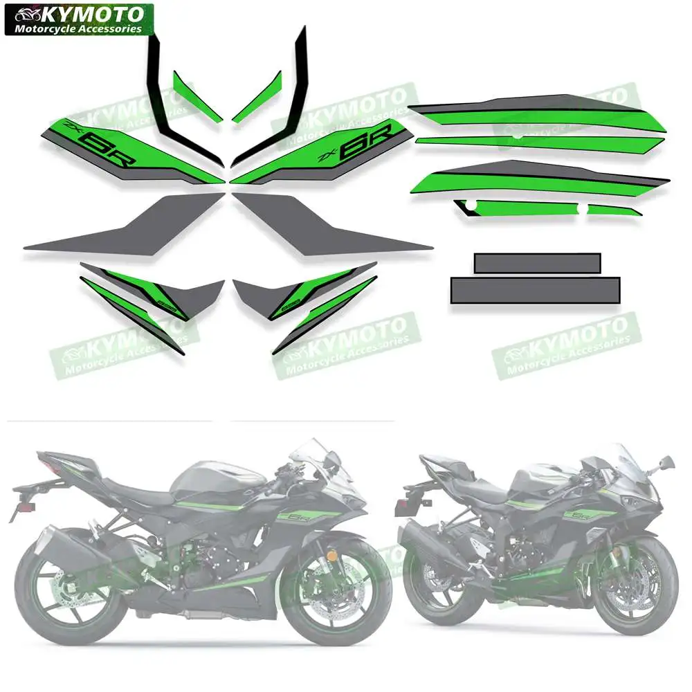 For ZX-6R ZX636 ZX6R ZX-636 2024 2025 motorcycle accessories fairing sticker kit complete set of car sticker decorations