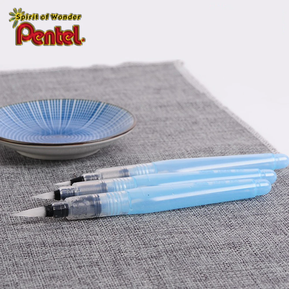 1 قطعة Pentel اليابان قلم مياه الصنبور قابل للذوبان في الماء الرصاص الصلبة الصباغ سعة كبيرة تخزين المياه القلم الفن اللوحة القرطاسية