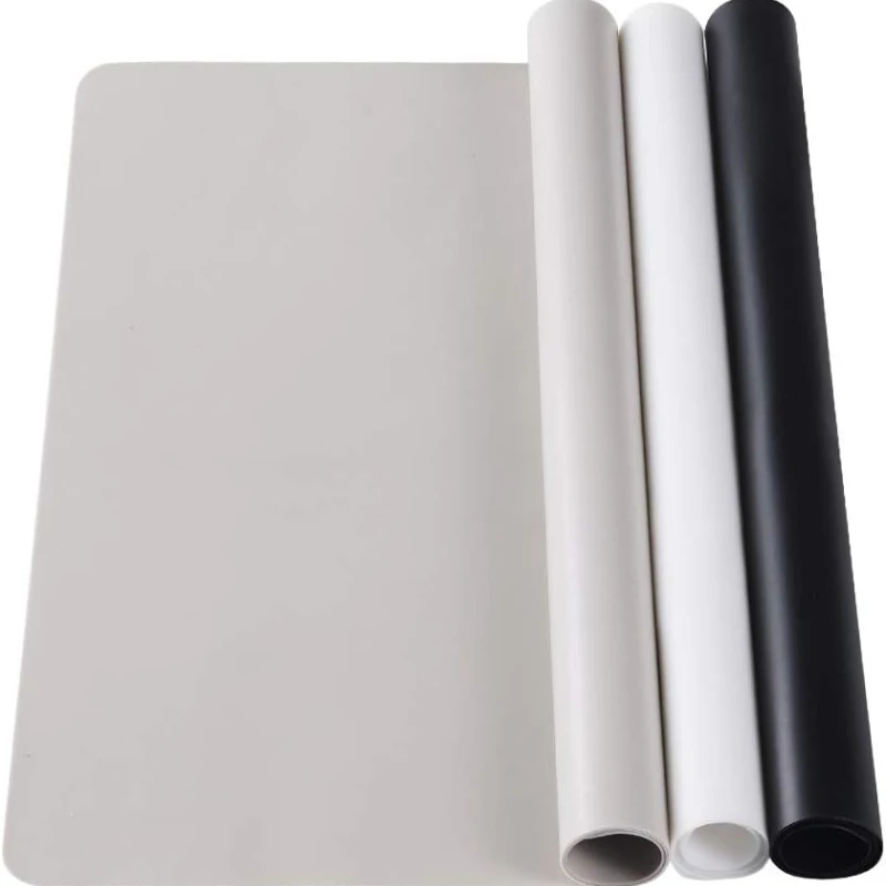 Large Silicone Sheets for Crafts Resin Jewelry Casting Molds Mat Silicone Placemat Black & Gray & Beige (15.7 X 11.8 Inch)