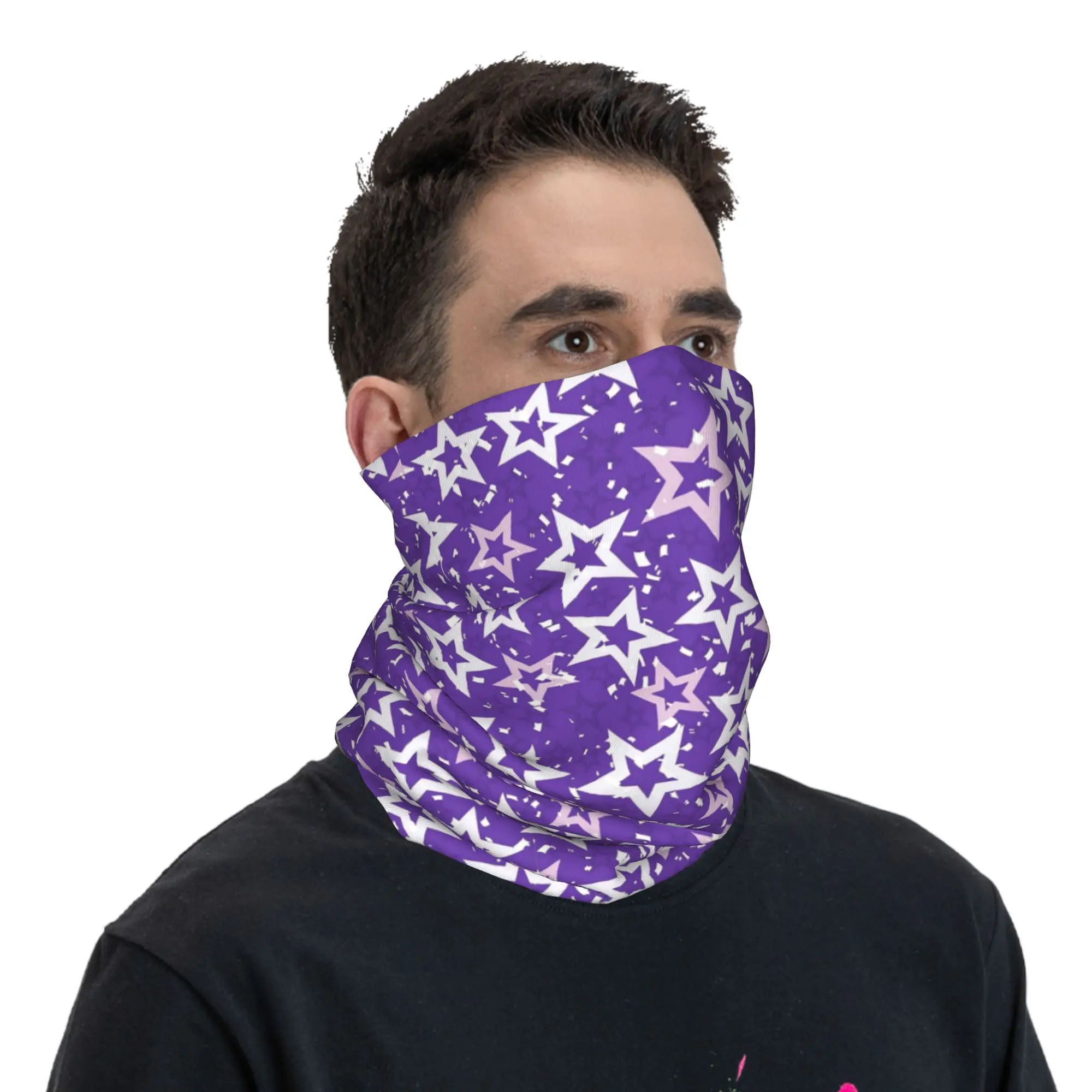 FNaF 1 Foxy Pirates Cove Inspired Texture Bandana Neck Cover พิมพ์มาส์กห่อผ้าพันคอเครื่องสวมศีรษะที่อบอุ่นขี่จักรยานยู ไนเซกซ์ผู้ใหญ่