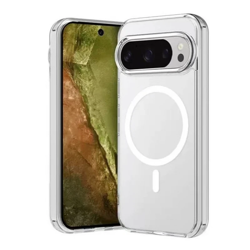 Für Google Pixel 10 Pro XL 7 8 9 11 Pro XL 10A 9A 8A Magsafe Magnetische Hülle Ultra Slim Crystal TPU Weiche Transparente Stoßfänger-Schutzhülle