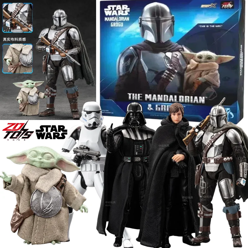 zd-スターウォーズ-グロッグ-ベビーヨーダ-ダースベイダー-ディン・ジャリン-マンダロリアン-ルーク・スカイウォーカー-ストームトルーパー-おもちゃ-アクションフィギュア-コレクタブルモデル