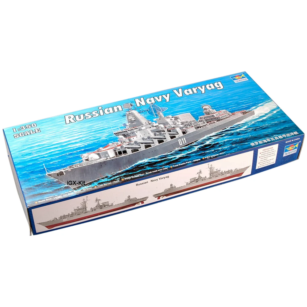 

Trumpeter 04519 1/350 Scale Russian Varyag Slava Class Cruiser Toy Hobby Ship Military Assembly Plastic Model Building Kit