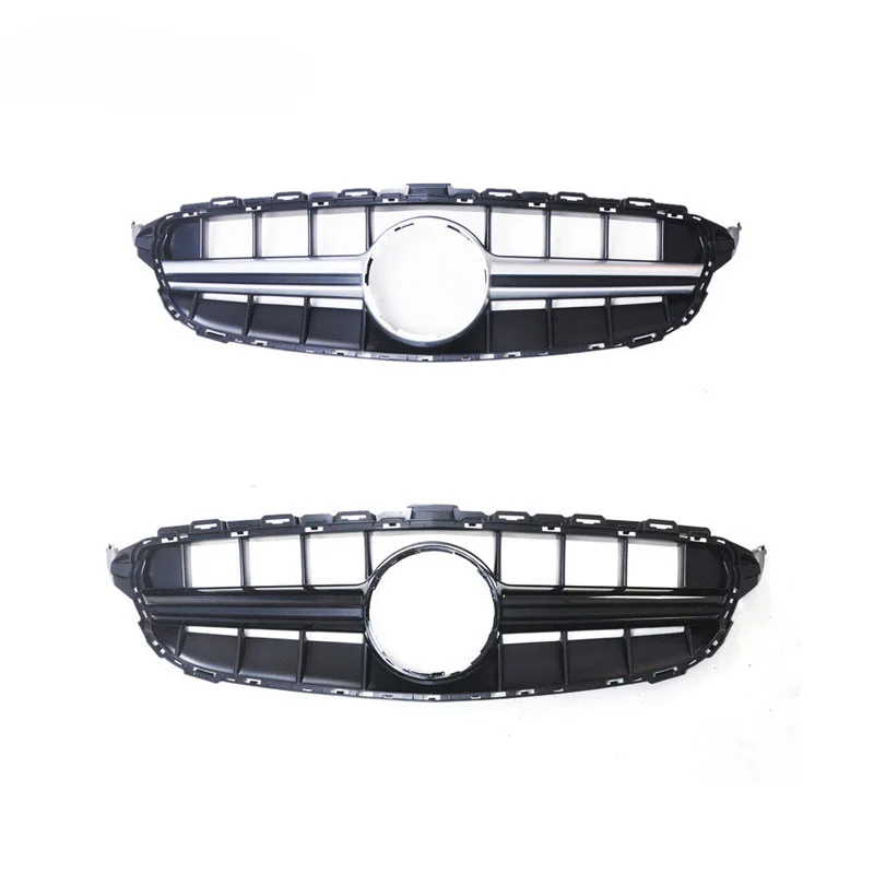 AMG grille for Benz C class W205 upgrade C63 grille E63 GTS car front bumper grille 2015-2021