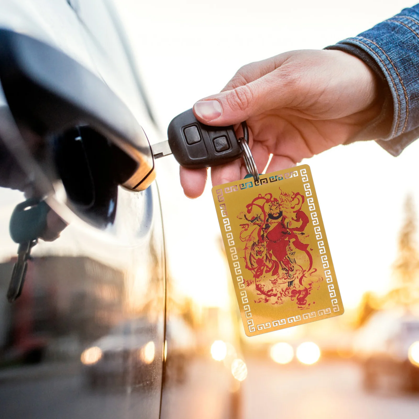 

Тай-карта из алюминиево-магниевого сплава, карта-амулет фэн-шуй, благоприятная защита богатства, удача, очаровательный орнамент фэншуй