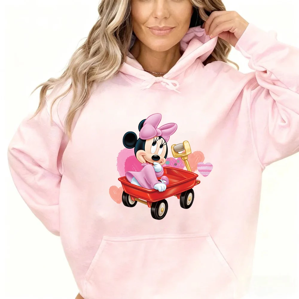 Disney Mickey Minnie Fashion Hoodie Disney Element Pattern Printing Casual Daily Comfortable Breathable Sweater