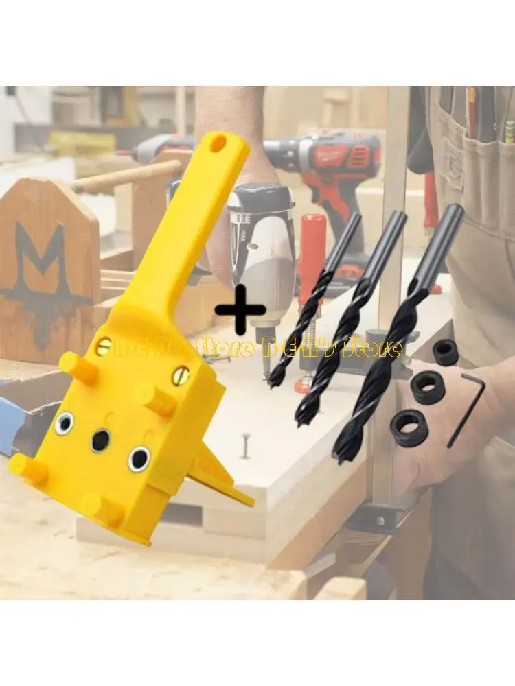 Y1AD Drilling Positioner Offering 6/8/10mm Size for Quick Installation and Woodworking Application