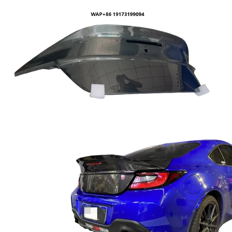 

New GR86 Carbon Fiber Trunk Lid with Integrated Ducktail Spoiler High Gloss Finish Vacuum Process