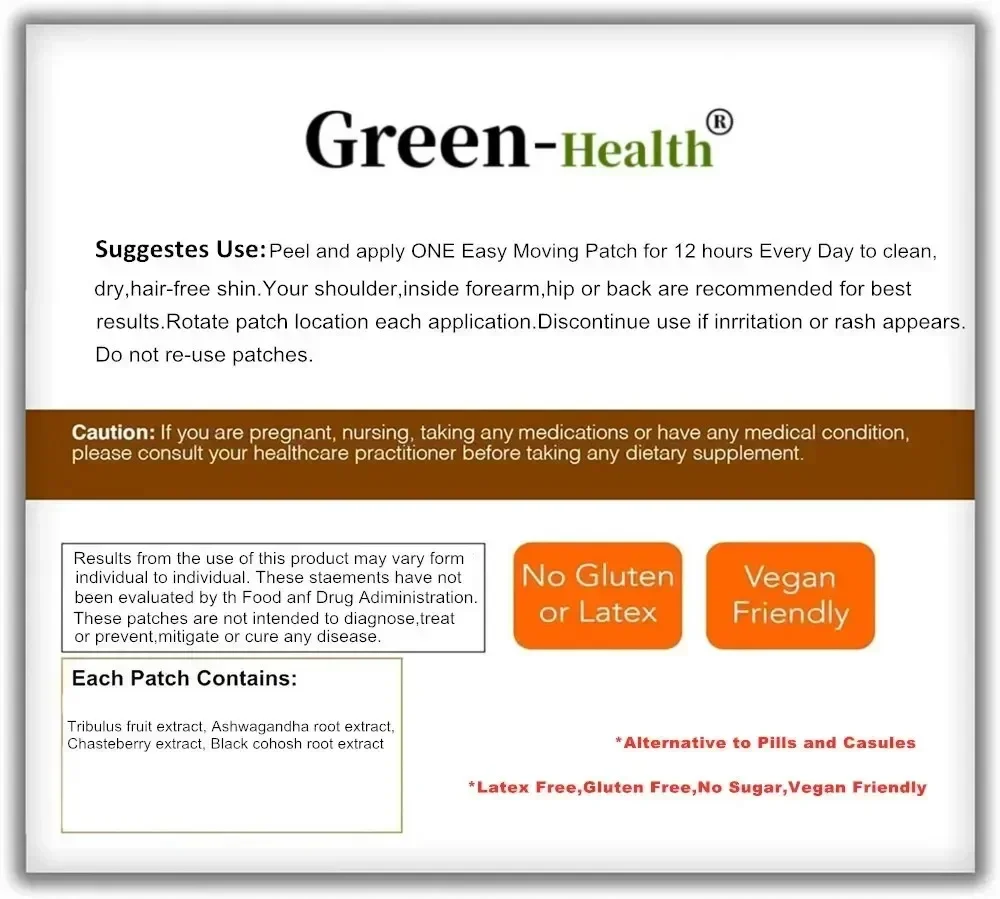 Hormone Balance Transdermal Patches For Relief For Fatigue,mood Swings, Support For Pms,menopause, Pmdd 30 Patches