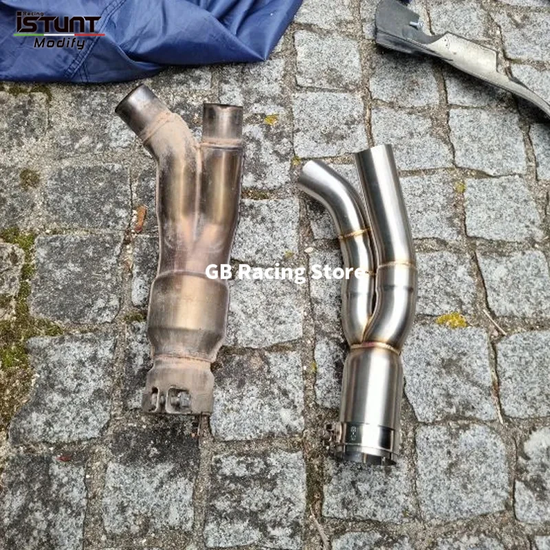 Slip On For Yamaha YZF R1 R 1 2004 2005 2006 Motorcycle Exhaust System Escape Moto Middle Link Pipe Connect Original Muffler