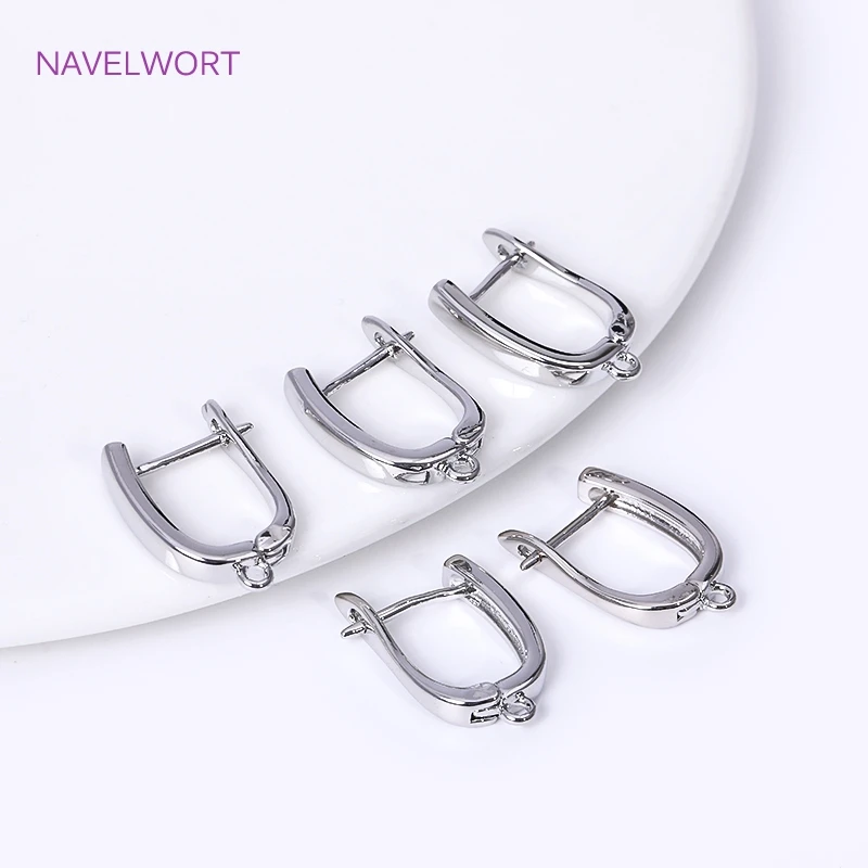 High Quality Ear wire 18K Gold Plated Brass Earring Hook Clasp,For Earring Making Findings,Accessories For Earrings