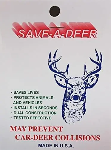 Deer Alert Whistle for Car Safety, Prevents Accidents with High-Frequency Sound, Easy Installation on Vehicles