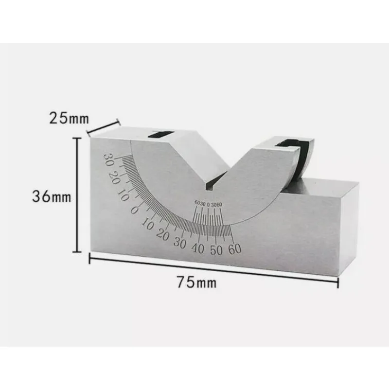 Adjustable Angle V Block Milling Setup 0-60 Degree Angle Block Precision Gauge