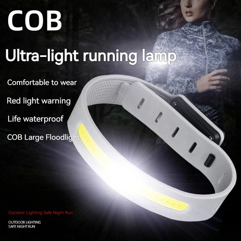 Ultralight COB Running Light Type-charging Bracelet Waterproof And Sweat Resistant Lightweight Protable Warning Light