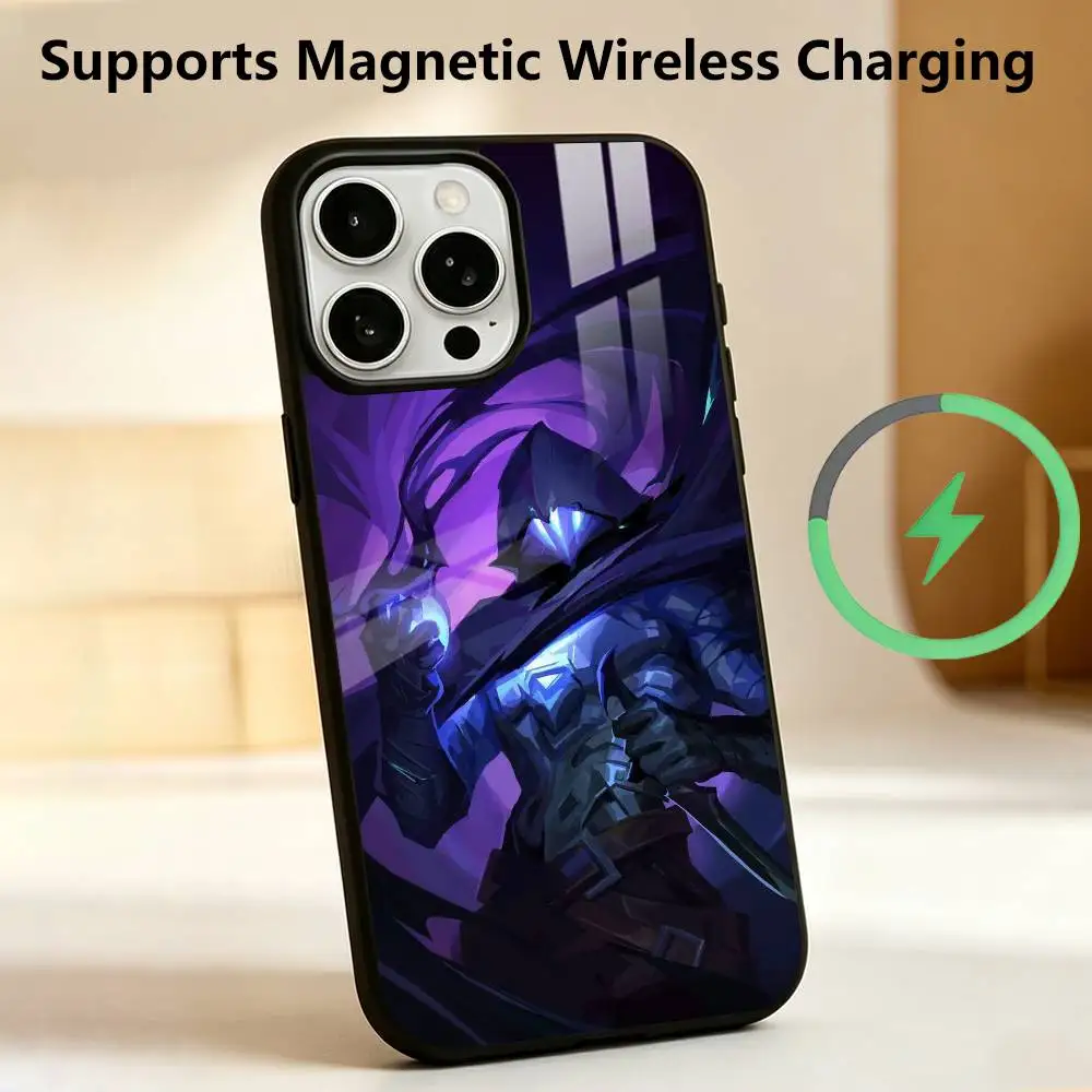 V-ValorantS O-Omen  Phone Case For iPhone17,16,15,14,13,12,11 Plus,Pro Compatible with magnetic wireless charging