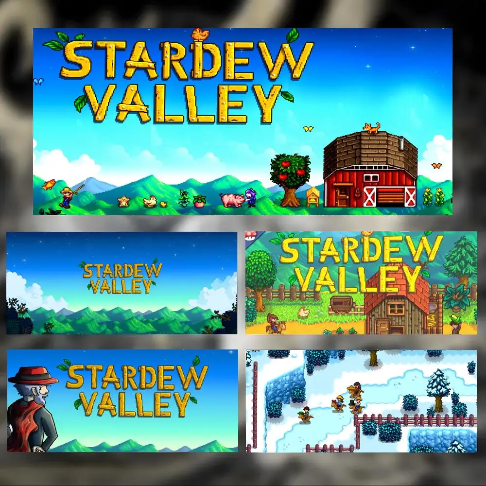 Warm Relaxing Game S-Stardew Valley Mouse Pad Large Thick Desk Pad Stitched Edges Gaming Mouse Mat for PC