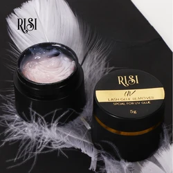 RISI UV Lash Remover Eyelash Glue Remover Non Stimulation Quick Removing Eyelash Extensions Tools Lash Glue Remover Cream