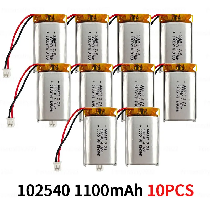 Li-Po 1100mAh 3,7V Li-Akku 102540 Lipo-Polymer Li-Ionen-Batterien für Logger, Schönheitsgeräte, Elektronische Produkte, Wiederaufladbar