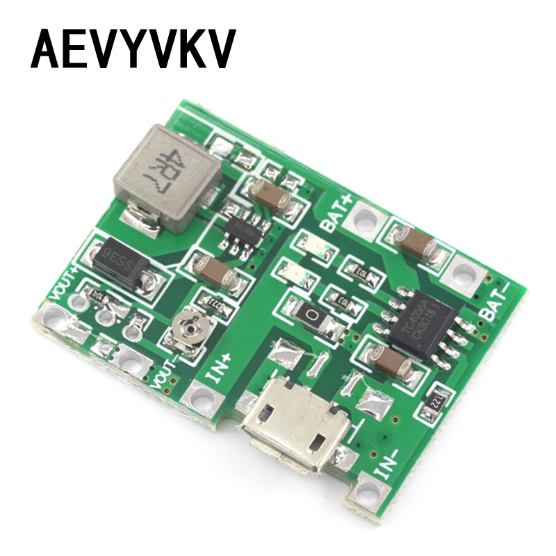 3.7V 9V 5V 2A Adjustable Step Up 18650 Lithium Battery Charging Discharge Integrated Module