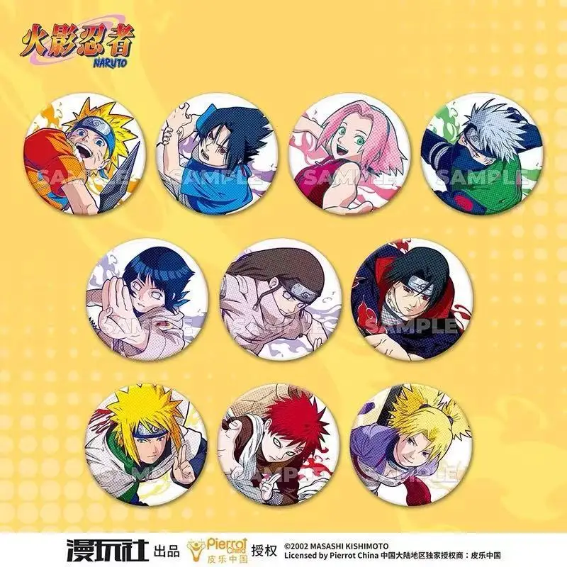 الأصلي ناروتو بقعة سلسلة القصدير شارة دبوس صندوق أعمى البضائع الرسمية أنيمي مانغا اليد الثانية الأسهم الجديدة بالجملة العرض