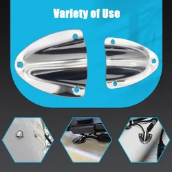 316 Stainless Steel Durable Marine Grade Midget Clam Shell Wire Cable Boat Vent Cover  for Rowing Yacht Speed Boat Accessories