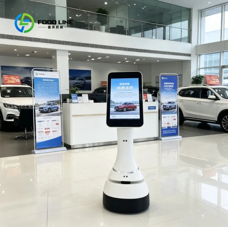 Custom Reception Robot Intelligent AI Hotel Welcome Talking Service Robot Smart Interactive Customer Guide Machine