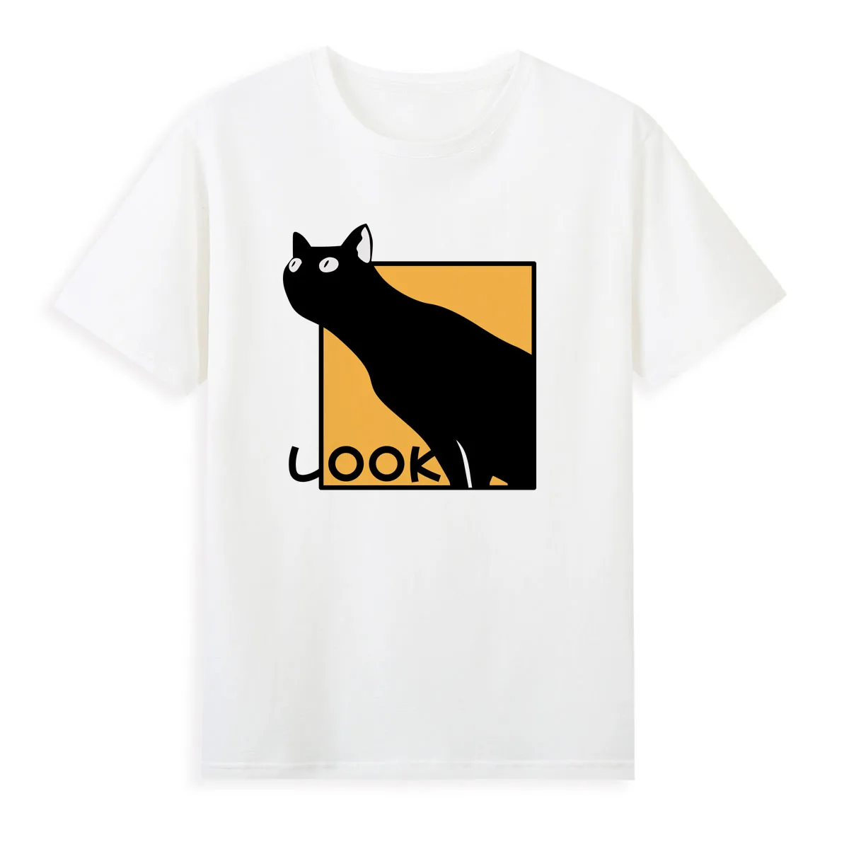 Popular Creative Black Cat T-shirt Women's Fashion Summer Tops Tees Good Quality Casual Tshirt for Girls A009