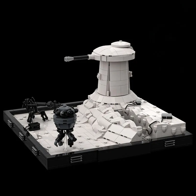 

817PCS Star Battle MOC Battle of Hoth Diorama Educational Building Blocks Gift for Kids Operational Ability Training