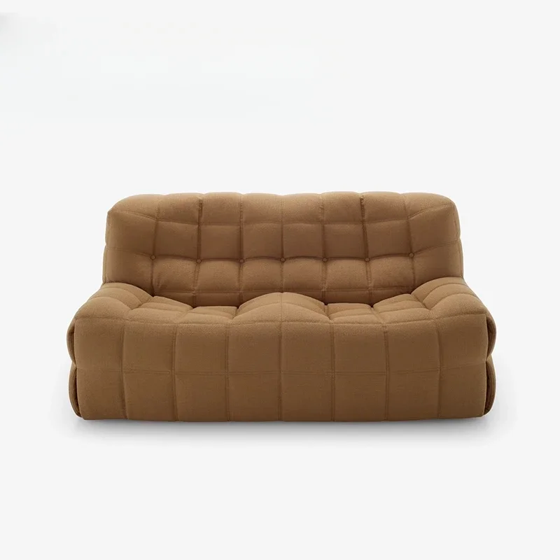 أريكة كسولة من قماش جزيرة الغزلان الإيطالية، غرفة معيشة كلاسيكية، شقة صغيرة، مصمم صف مستقيم لمشاهير الإنترنت #1