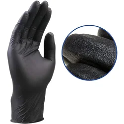 Guantes desechables de nitrilo, manoplas de látex impermeables, sin polvo, para limpieza del hogar, cocina, laboratorio, 10 piezas