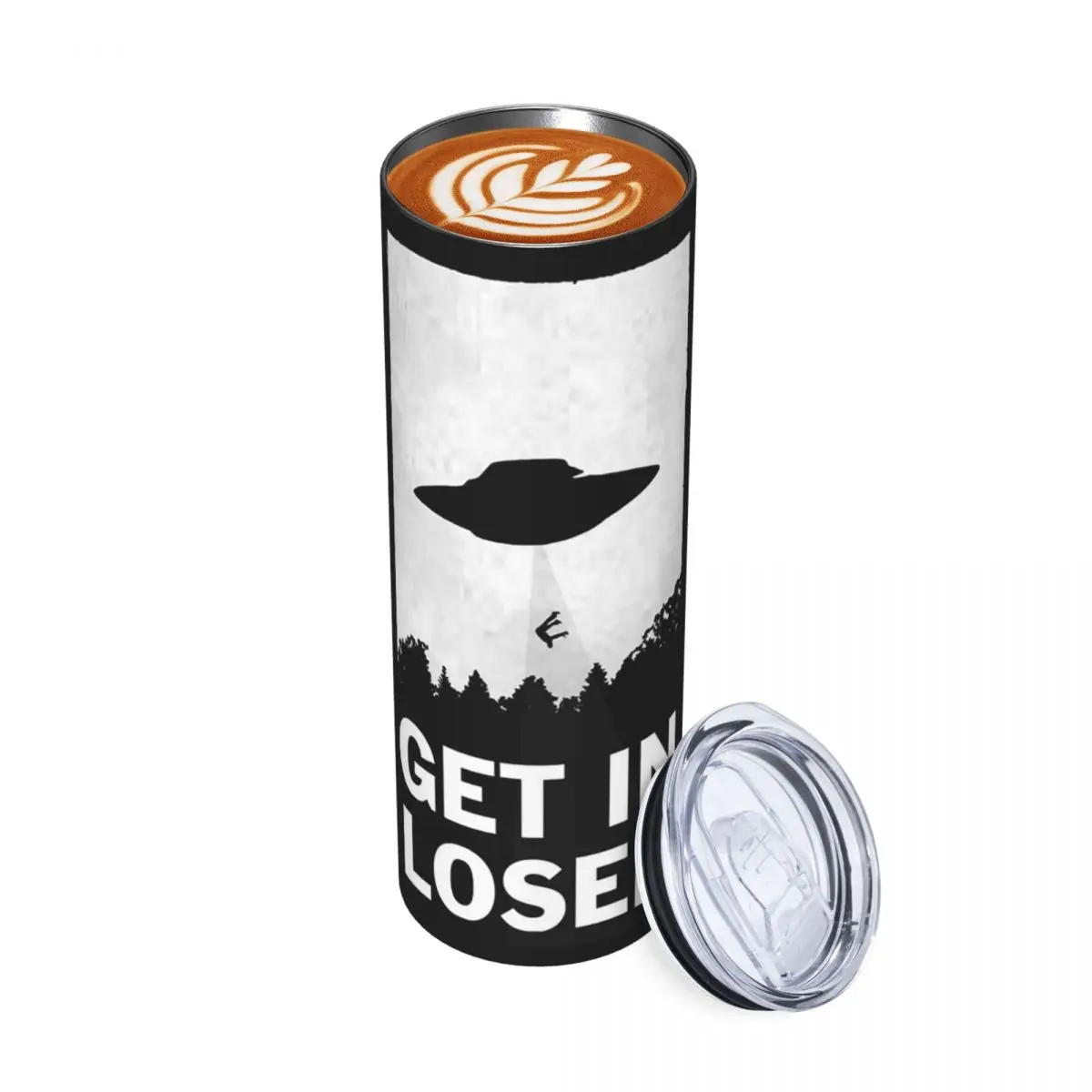 Get In Loser Stainless Steel Tumbler Vacuum Insulated Mugs Thermal Cold Cups Straws With Lid 20oz