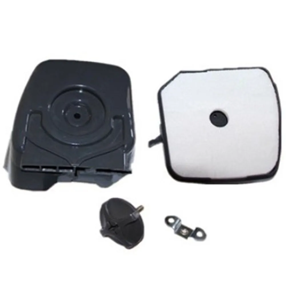 Black Air Filter Assembly For TJ53E TJ45E Lawn Ground Drill Engine Filter Bottom Plastic Replacement Accessory
