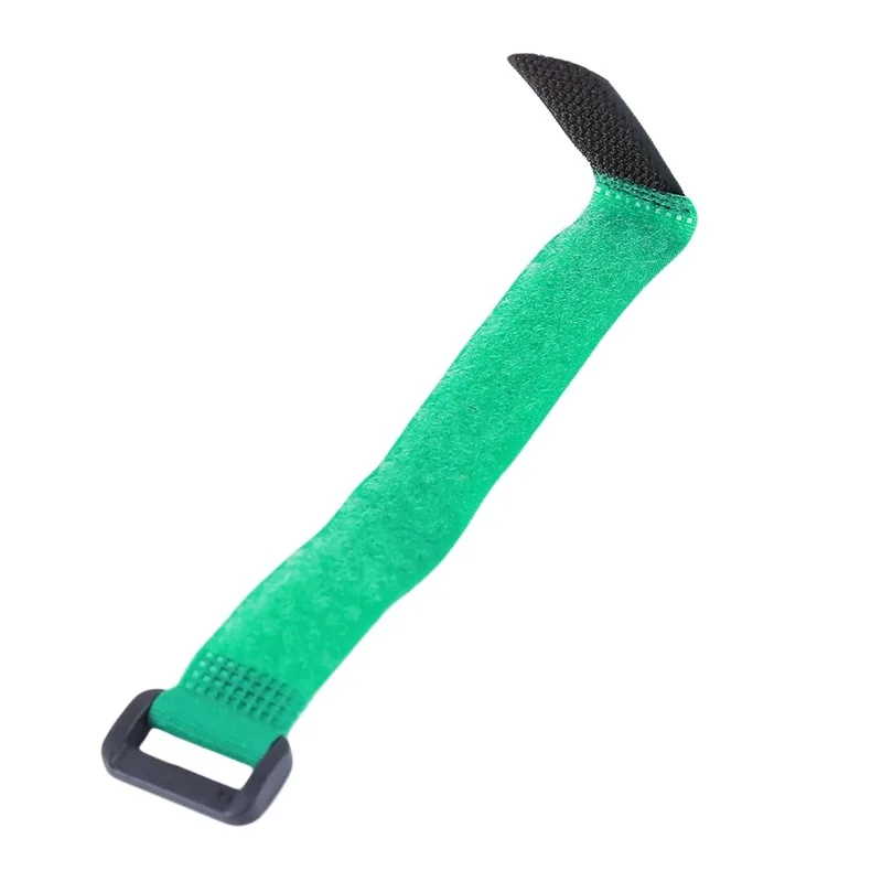 10 pz/set Cavo di Fascetta Cintura Riutilizzabile Canna Da Pesca Tie Holder Cinghia Bretelle di Fissaggio Gancio Anello Fisso Attrezzatura Scatola di Accessori