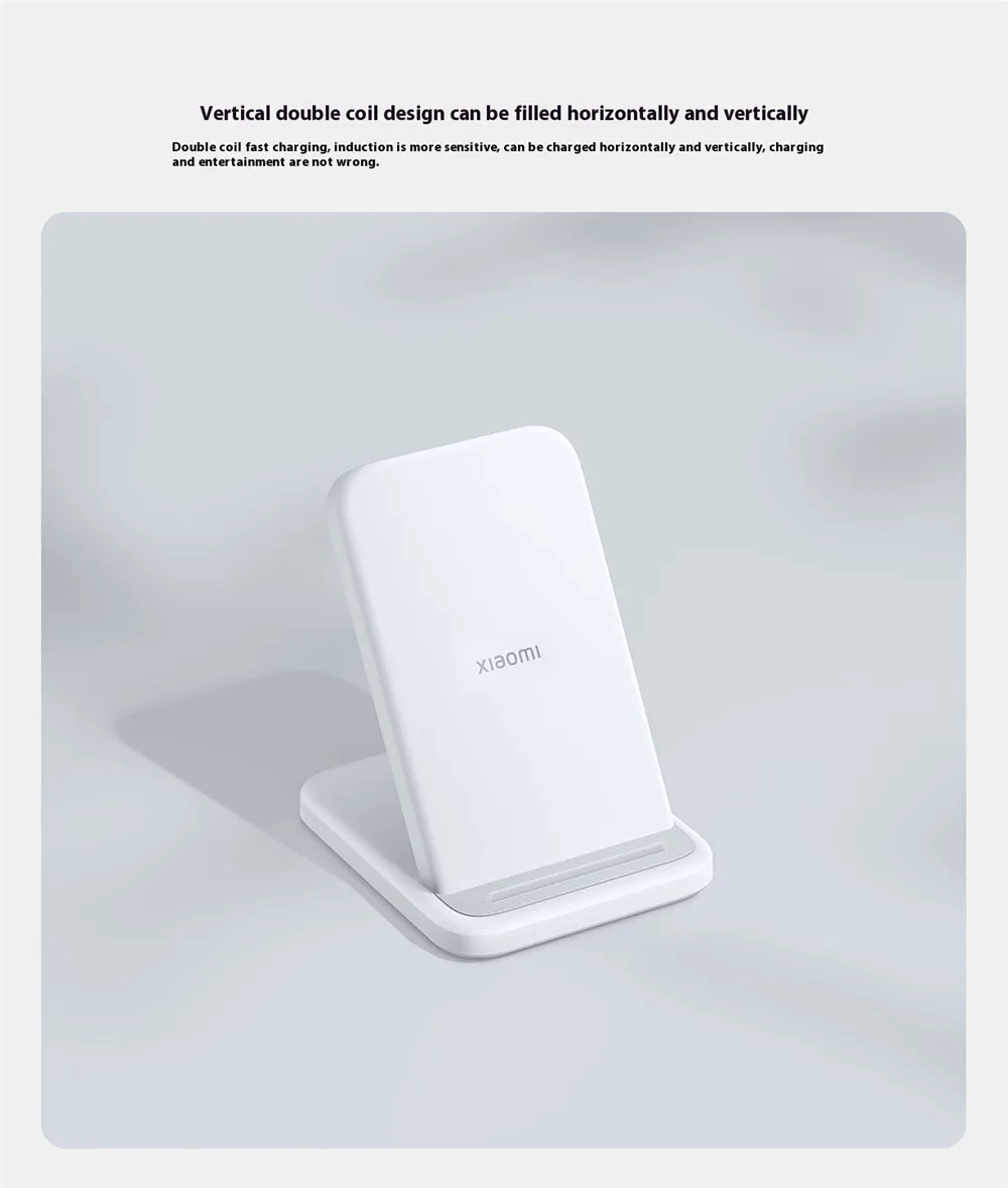 Xiaomi Mi 30W Vertical Wireless Charger Fast Charging For Xiaomi 15/14/13/12 Series For Redmi K70/K60 Series For iPhone Series