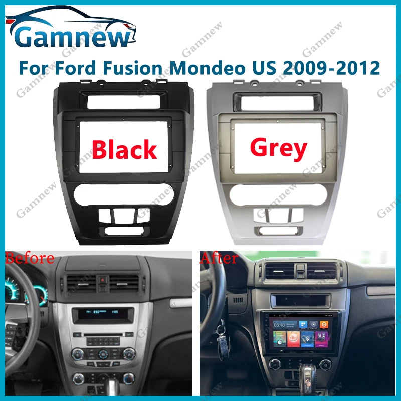 

10,1-дюймовый адаптер рамки с большим экраном для Ford Fusion Mondeo 2009-2012 Din Dash, монтажная панель, рамка