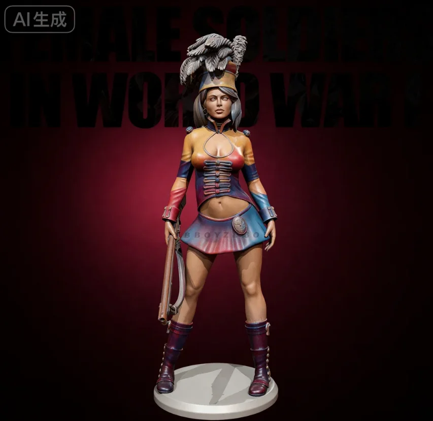 

Высота человека, 38 мм, 50 мм, 75 мм, наборы солдатов из смолы, фигурка красоты, бесцветная и самостоятельная сборка, 3D-печать TD-7503/3D